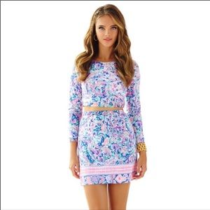 Lilly Pulitzer 2pc with crop top n skirt size XS